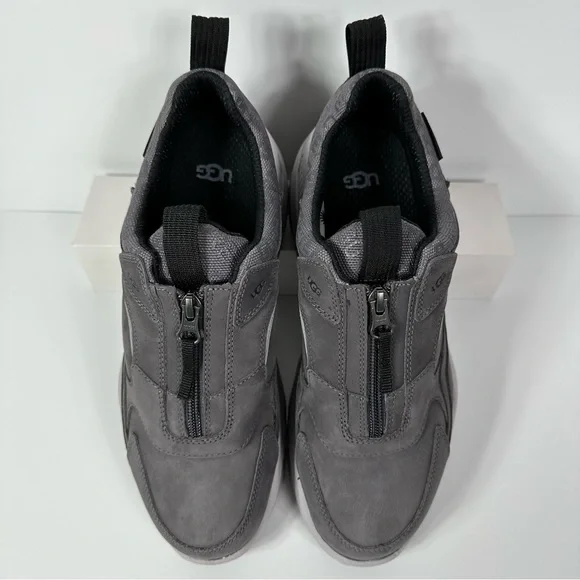 UGG CA805 ZIP GORE TEX MENS SHOES SIZE 9 DARK GREY GRAY WATERPROOF ZIPPER NEW - Picture 2 of 10